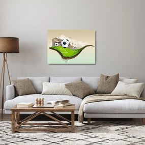 Obraz na szkle - Boisko do piłki nożnej (70x50 cm)