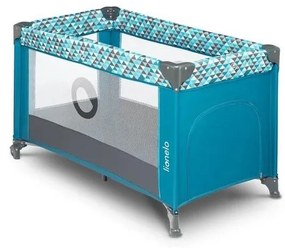 Lionelo - Łóżeczko turystyczne STEFI turkusowy