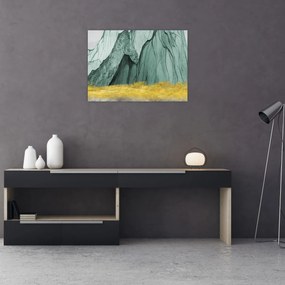 Obraz na szkle - Emerald Mountains N⁰3 (70x50 cm)