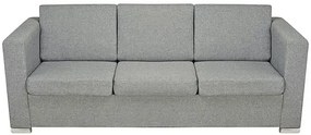 Trzyosobowa jasnoszara sofa loftowa Naxin 4S