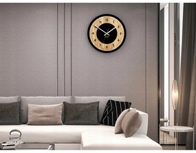 Zegar na ścianę nowoczesny efektowny okrągły cichy do kuchni salonu pokoju