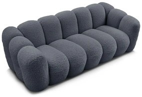 Ciemnoszara sofa z materiału bouclé 232 cm Hippolyte – Bobochic Paris