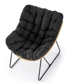 Rattanowy fotel Whisper z poduchą