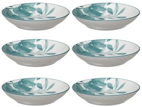 Talerze głębokie porcelanowe LILY, 6 sztuk x Ø 20 cm