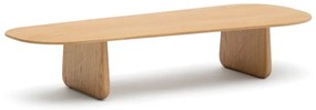 Stolik z litego drewna dębowego w naturalnym kolorze 64x146 cm Pirita – Kave Home