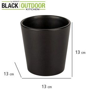 Doniczka na zioła KURO, ceramiczna, Ø 13 cm, WENKO