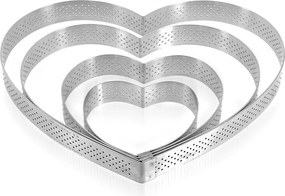 De Buyer 3099.51 perforowana rama do ciast Serce 12 cm, stal nierdzewna, 12 cm