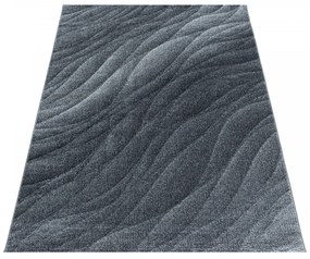 Dywan nowoczesny Ottawa wstęgi szary 80 cm x 250 cm