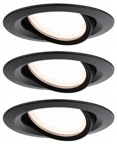 Paulmann 93080 - Zestaw 3x LED 6W IP23 ściemnialne oprawy podtynkowe COIN 230V