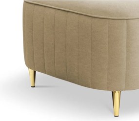 Pufa LAREN w kolorze beżowym w tkaninie CASTEL 15