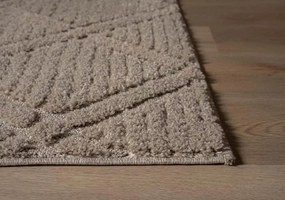 Dywan nowoczesny 3D Arc Romby beżowy 200 cm x 300 cm