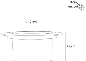 Nowoczesny reflektor ogrodowy czarny w komplecie z LED IP65 Solar - Terry