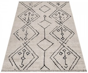 Dywan poliestrowy Berber rustykalny beżowy 160 cm x 230 cm
