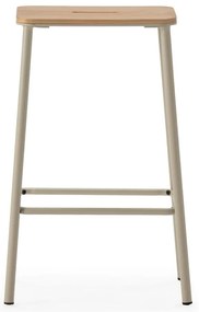 Kremowe hokery zestaw 2 szt. (wysokość siedziska 65 cm) Abba – Marckeric