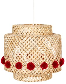 Lampa wisząca LIBY BAMB z ażurowym kloszem z bambusa, Ø 40 cm