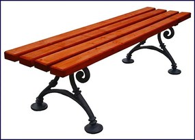 Ławka parkowa Bicaro 3X bez oparcia 150cm - 7 kolorów