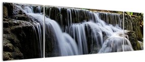 Obraz wodospadów w dżungli (170x50 cm)