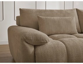 Brązowa sofa z tkaniny szenilowej 264 cm Ivane – Bobochic Paris