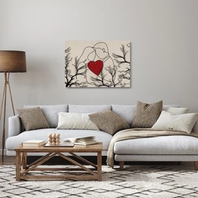 Obraz na szkle - Zakochana para (70x50 cm)