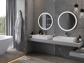 Mexen Oro lustro łazienkowe podświetlane, okragłe 70 cm, LED 6000K, antypara - 9824-070-070-611-00