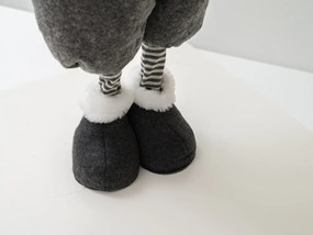 Dekoracyjny skrzat GNOME 90 cm, szary