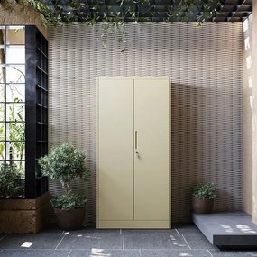 Socjalna szafa ubraniowa Dawid Fresh Style 90x45x185 cm beżowa