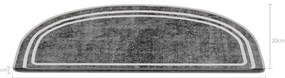 Szare dywaniki na schody zestaw 16 szt. 20x65 cm Plain – Vitaus