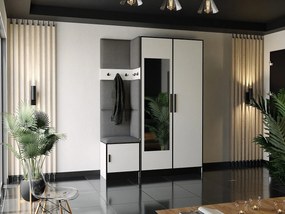 Garderoba ROJ 13 Biały + Szary