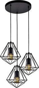 Loftowa lampa driciana loftowa czarna K8-T68