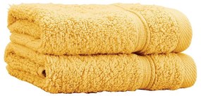 Żółte bawełniane ręczniki zestaw 2 szt. frotte 30x30 cm Zero Twist – Catherine Lansfield