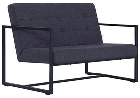 Dwuosobowa grafitowa sofa - Aparro