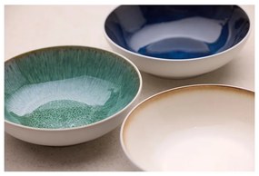 Biało-zielona kamionkowa miska 900 ml Gastro White/Green – Bitz