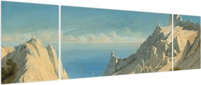 Obraz - Georg Emil Libert, View of Sommerspiret, the Cliffs of Møn, reprodukcje (170x50 cm)