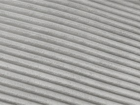 Jasnoszara sztruksowa rozkładana sofa do spania 240 cm Hugo – Bobochic Paris