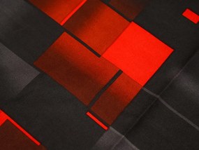PrzytulneMieszkanie.pl PrzytulneMieszkanie.pl Bawełniana pościel GRAPHIO czerwona Rozmiar pościeli: 70 x 90 cm | 140 x 200 cm