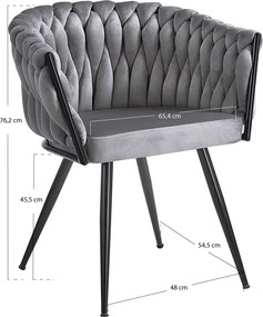 Krzeso Widny z czarnego aksamitu