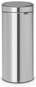Stalowy kosz na śmieci otwierany na dotyk w kolorze matowego srebra 30 l Touch Bin – Brabantia