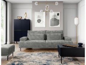 Kanapa do salonu Nicole - szary szenil Perfect Harmony 85 / nogi czarne