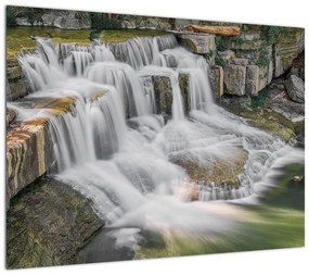 Obraz na szkle - wodospady (70x50 cm)