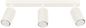 Beżowa trzypunktowa lampa sufitowa - D307 L6-T27