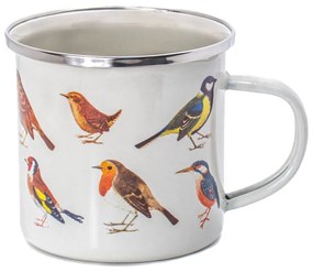 Biało-brązowy kubek 310 ml Vintage Birds – Sass &amp; Belle