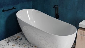 Uchwyt prysznicowy prosty czarny 36 cm