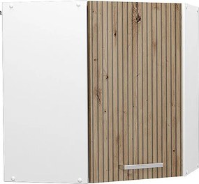 Szafka wisząca narożna dąb rzemieślniczy 57x34.1x60 r-line