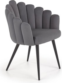 Krzesło na czterech nogach w stylu glamour K410