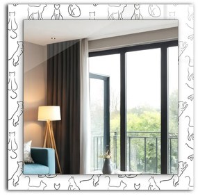 Lustro dekoracyjne Koty kontury