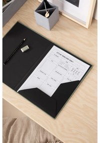 Zielony kartonowy organizer Paulina Canvas Paper Laminate A5 – Bigso