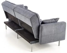 Sofa ROBERTO ciemno szara rozkładana HALMAR