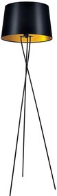 Czarno-złota lampa podłogowa trójnóg - S912 Z5-L04