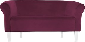 Sofa Milo tkanina Welur : Kolor nogi - Biała, Kolor tkaniny - VELVET - MG02, Typ tkaniny - Velvet, Wysokość nogi - 20 cm