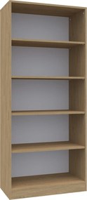 Regał biurowy z półkami Simple, 80x40x185 cm, index 80-5P